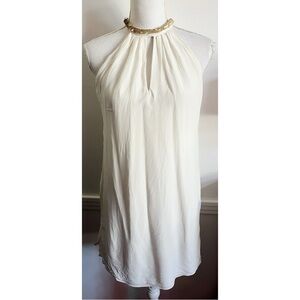Rebecca Taylor • White Panna Keyhole Sequin Mini Dress